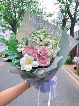 油画自然系花束