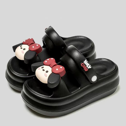 【特价39元】【36-38码】夏季女士外穿凉拖鞋凉鞋沙滩多巴胺软底防滑休闲卡通拖鞋【WG25257】 商品图4