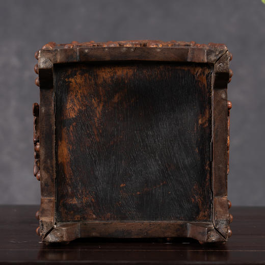 清	红木嵌黄杨木博古清供图箭筒 商品图4