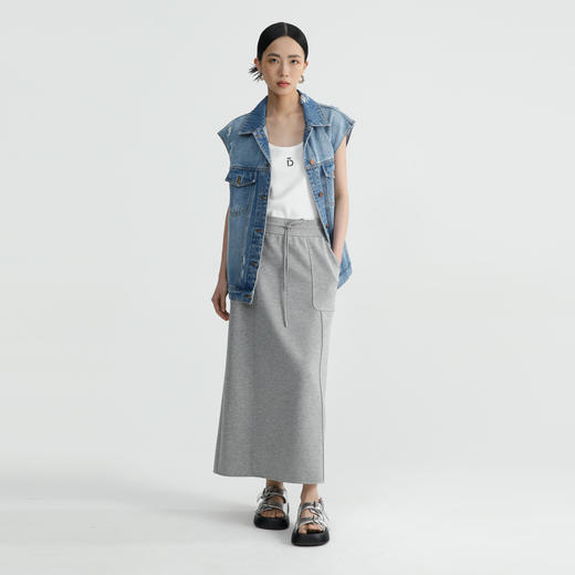 朵拉梵西牛仔马甲F28B1115 商品图0