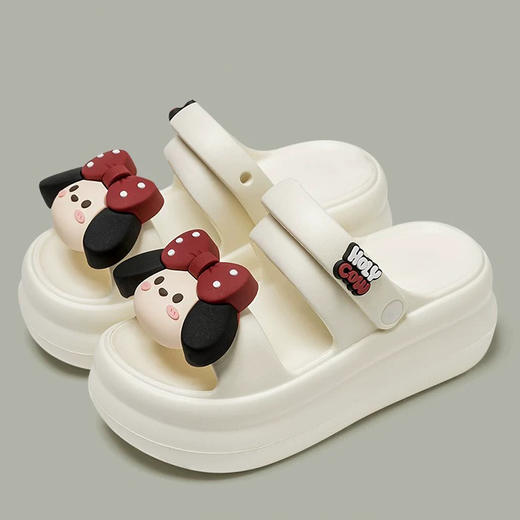 【特价39元】【36-38码】夏季女士外穿凉拖鞋凉鞋沙滩多巴胺软底防滑休闲卡通拖鞋【WG25257】 商品图3