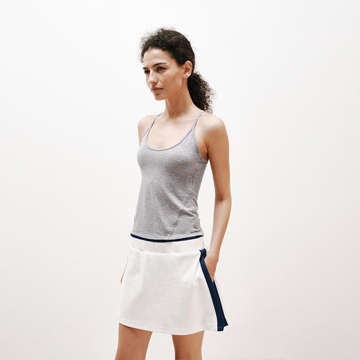 NUTH薄款修身显瘦吊带女遮副乳弹力背心夏季 花灰色 /军绿色 商品图4