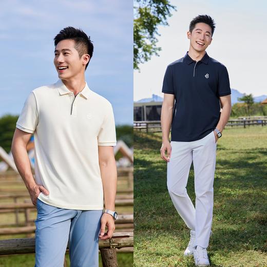 【品质面料 冰感透气】Byford男女同款休闲短袖凉感POLO衫 商品图11