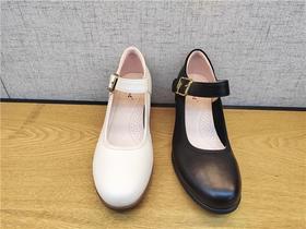 豪行春季新款22167771真皮时尚休闲中跟女鞋单鞋皮鞋