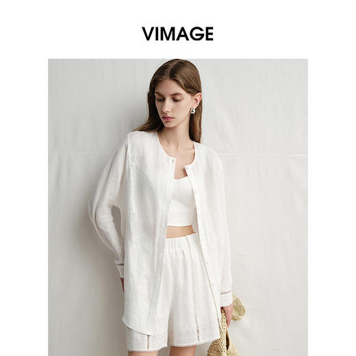 VIMAGE纬漫纪夏季新款时尚修身超短款吊带显瘦内搭小上衣V2313950 商品图0