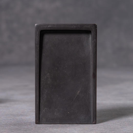 清	敞池方形端砚配红木天地盖座 商品图3