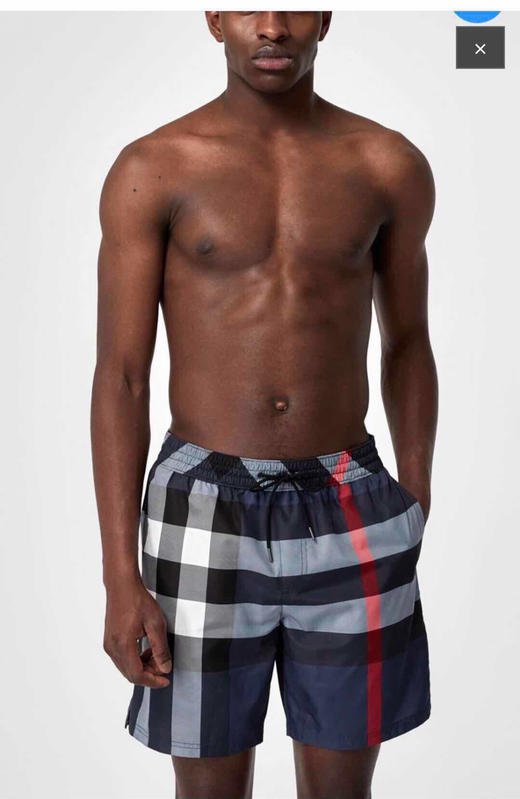 防水沙滩裤。驼格。蓝格 绿格 商品图4