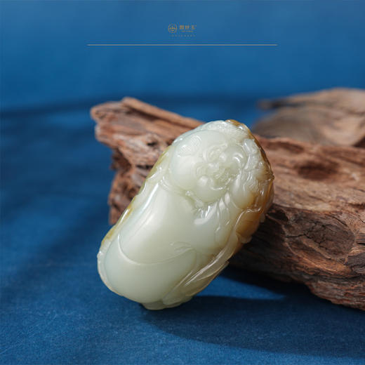 新疆国玉盟世玉【阖家欢乐】和田玉挂件【带证书·顺丰物流】 商品图2