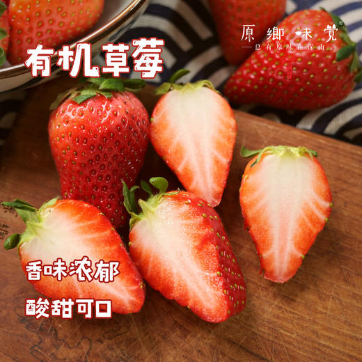 有机草莓（基地直发-顺丰包邮）| 2斤大小混装，来自张家口，生产者：李鹏飞，【合作生产，公平贸易】 商品图0