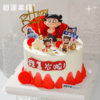 【少年哪吒蛋糕】解锁童年奇幻，唤醒童真，少年哪吒蛋糕，甜蜜的神话之旅。栩栩如生的3D立体哪吒公仔，带着哪吒的灵动与神气，仿佛能带领孩子们穿越到神话世界~（可选1磅/2磅） 商品缩略图1