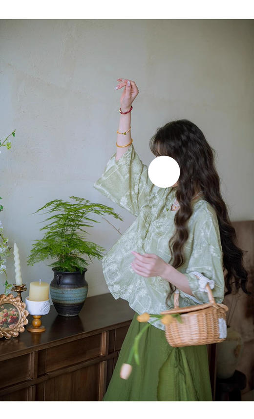 裁缝学苑AS499新中式圆领衫阔腿裤套装纸样女装上衣小衫裤子样板 商品图4