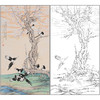 吕大卫花鸟工笔画白描底稿《梅雀图》临摹勾线高清打印稿A683 商品缩略图0