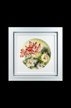 印象彩荷韵瓷板