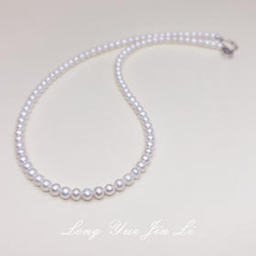 小米珍珠项链（银扣链）