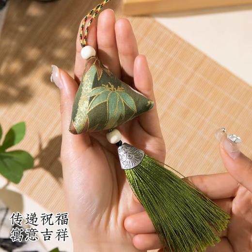 【敦煌端午香包】文创护身符挂件 风铃锁边香包荷叶挂饰随身 艾叶驱蚊香囊端午节 商品图7