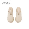 Dfuse迪芙斯2025秋季新款圆头铆钉坡跟凉拖鞋时尚厚底包头穆勒鞋DFD3110025 商品缩略图9
