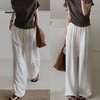 【限时抢购】英国轻奢品牌LEOS VITI夏季新品！天丝亚麻阔腿裤！天丝+亚麻双buff叠加~垂感不贴肉，久坐不起褶，出汗不粘身 商品缩略图0