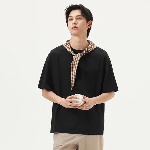 gxg.jeans男装  多色字母绣花基础休闲宽松短袖T恤男 25年夏热卖 商品图1