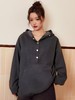 【诗铭洛可】XC7478卫衣五粒扣连帽宽松可抽绳春秋卫衣C2-2 商品缩略图2