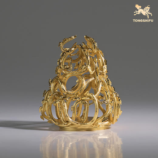 铜师傅 正版授权《哪吒之魔童闹海》九龙神火罩 铜摆件哪吒周边 商品图2