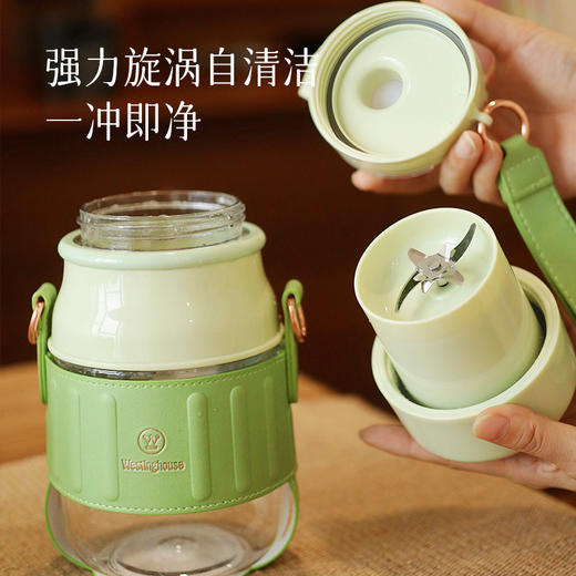 【西屋便携果汁杯】【74年高端破壁榨汁技术沉淀 拥有145项专利】10叶刀头 细腻鲜榨 双盖双模式 可当榨汁机 可当水壶   800ml 容量  预售3天 商品图5
