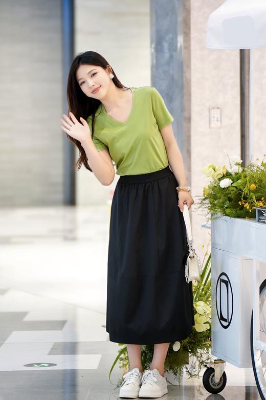 臣禾	【防晒茧型裙】松紧腰【梨形身材福音】花苞裙半身裙	JZ252030158 商品图9