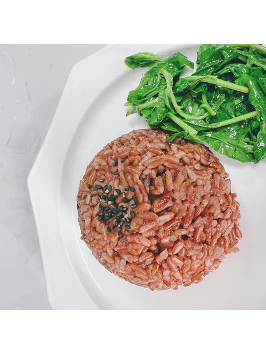 暖食家新晃侗藏红米五谷杂粮糙米饭500g 地理标志保护产品 商品图3