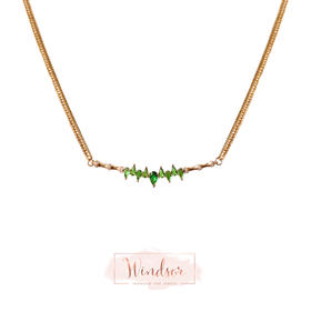LHWINDSOR温莎珠宝  竹叶锁骨链