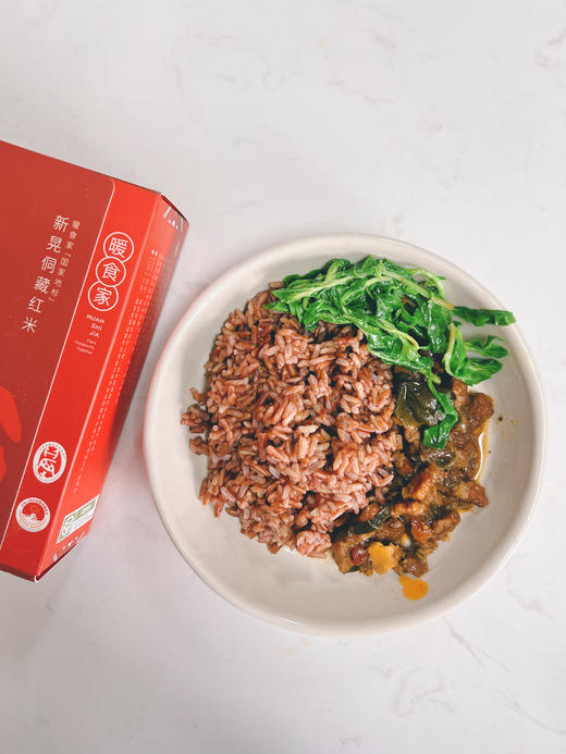暖食家新晃侗藏红米五谷杂粮糙米饭500g 地理标志保护产品 商品图4