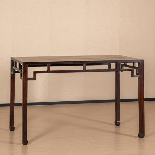 清	红木罗锅枨矮栳四面平独板画桌 商品图1