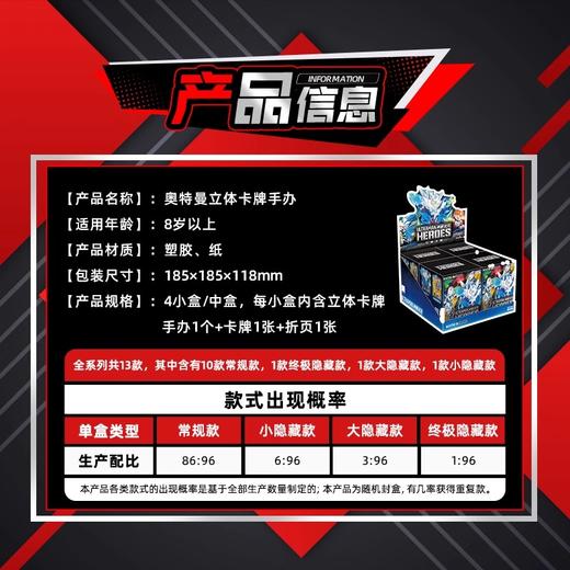 卡游 奥特曼-冲破次元系列-立体卡牌手办-小包KAYCUTM-LTKP-01-1 商品图2