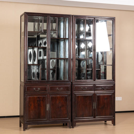 民国	红木博古柜（一对） 商品图4