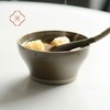 米马杂货 宽口碗豆绿与土白的陶瓷碗 小碗吃小馄饨 送鸡翅木筷子 商品缩略图4