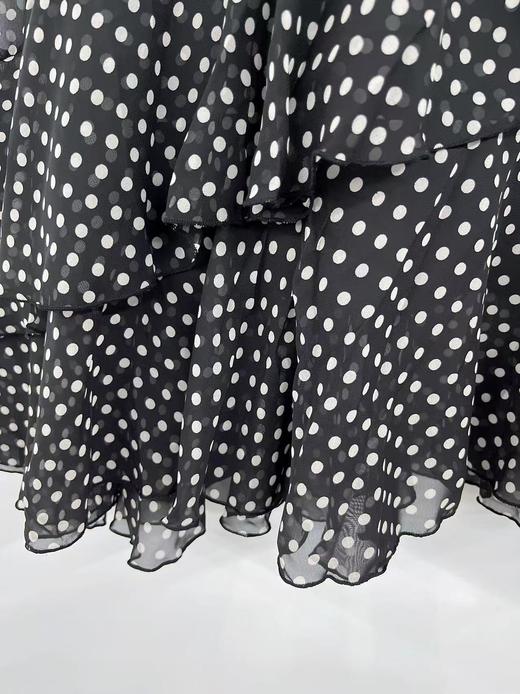【诗铭洛可】黑白波点半身裙A7-1 商品图2