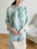 2025新款三宅高端褶皱新中式田园风印花休闲百搭上衣 商品缩略图9