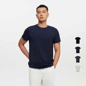 oneup兰精莫代尔圆领短袖T恤
