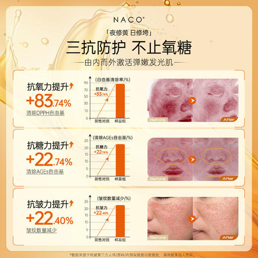 【老客专属福利】NACO淡纹紧致气泡油以油养肤抗皱初老氧糖去黄提亮面部精华液35ML 商品图2