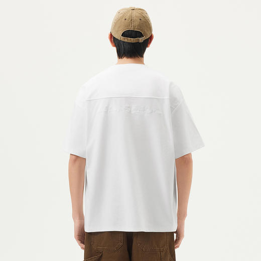 gxg.jeans男装  多色字母绣花基础休闲宽松短袖T恤男 25年夏热卖 商品图2