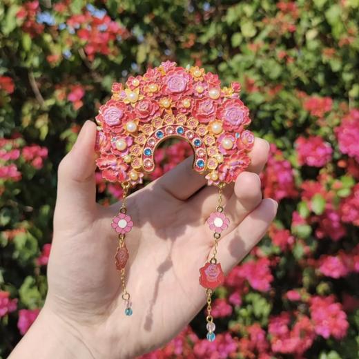 【簪花冠·三条簪头冠】福建非遗发冠发饰泉州簪花福州三把刀立体AR冰箱贴伴手礼 商品图1