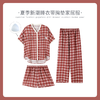 可人儿小众设计师新款泡泡绵女士睡衣夏季短袖可外出家居服三件套 商品缩略图0