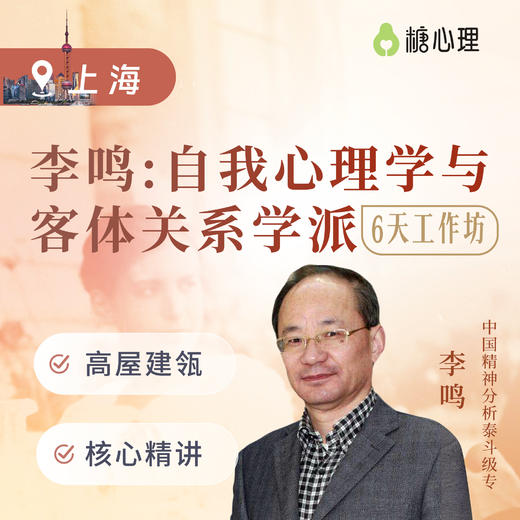 【上海站】李鸣：自我心理学与客体关系学派（6天） 商品图0