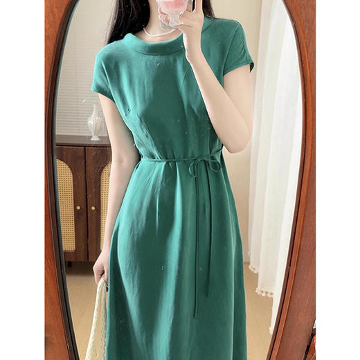 裁缝学苑AH02独特领口法式连衣裙纸样女装短袖收腰显瘦裙子样板图纸 商品图2