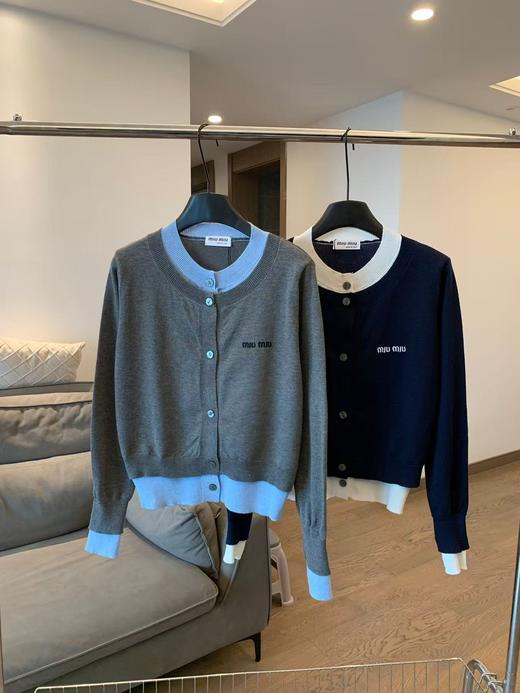 【ys1】福利款！女士春秋款时尚针织假两件开衫毛衣！！ 商品图1