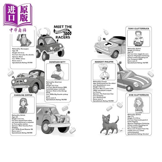 【中商原版】极速飞轮 3000 与犯罪赛跑 Speedwheels 3000 The Race Against Crime 英文原版 儿童小说 推理冒险故事 进口图书 商品图1