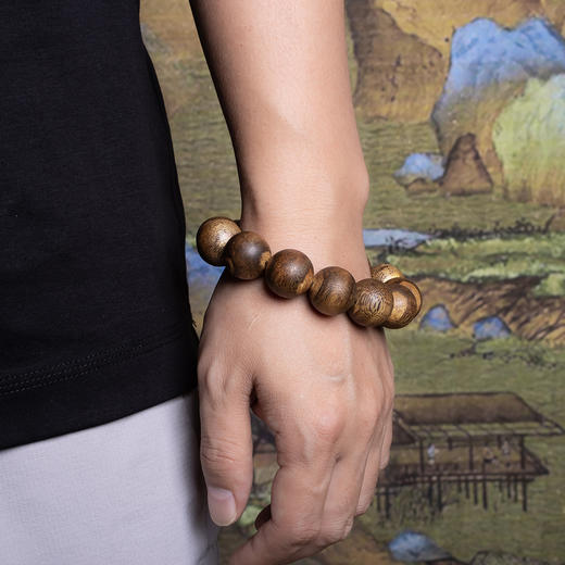 xy0345沉香18mm大素串豪华大手串 商品图6