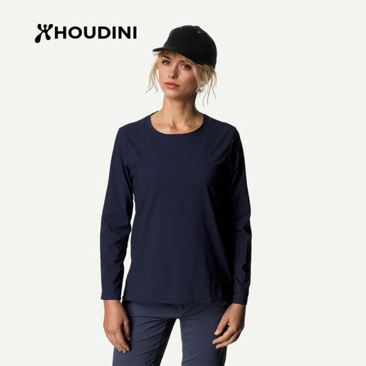 HOUDINI胡丁尼 Cover Crew 守护 女款户外速干长袖T恤158694 商品图5