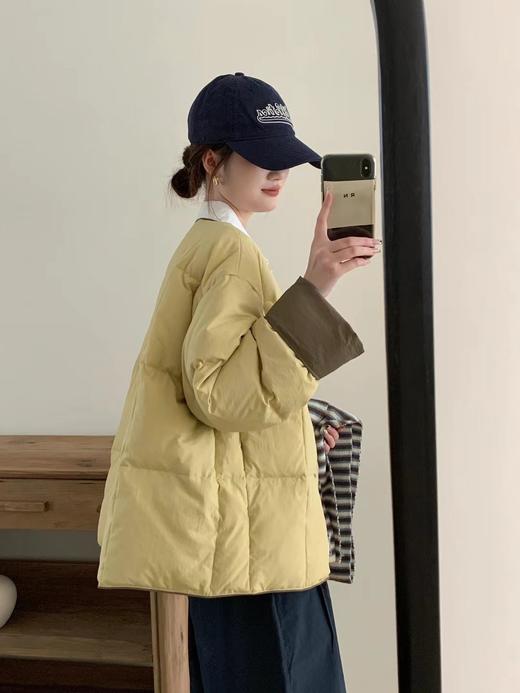 现货【YW】无忧购“”韩版泡芙女小个子圆领减龄羽绒服0056（48小时发货） 商品图1