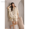 可人儿设计师新款泡泡绵夏女士短袖睡衣时尚网红风短裤家居服套装 商品缩略图1