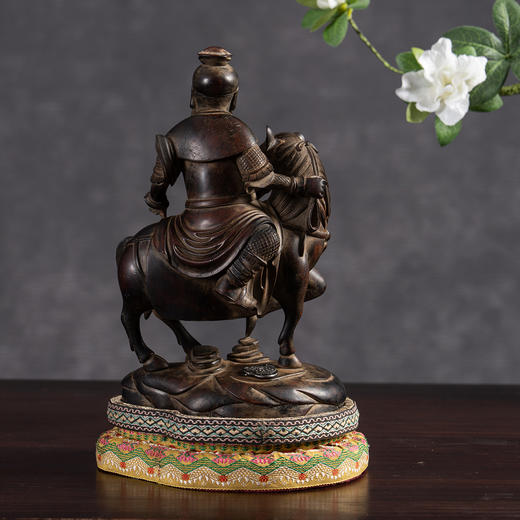 明	黄花梨木雕关公武财神摆件 商品图1