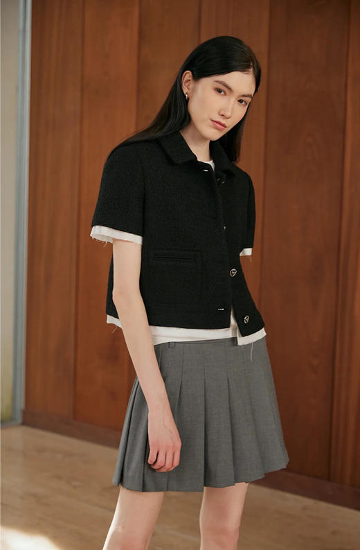 【高品质私服】【CC百褶显瘦短裙】隐藏不足巧显瘦高，重工定位多褶设计G1243-CC【无标出货 介意慎拍】 商品图3